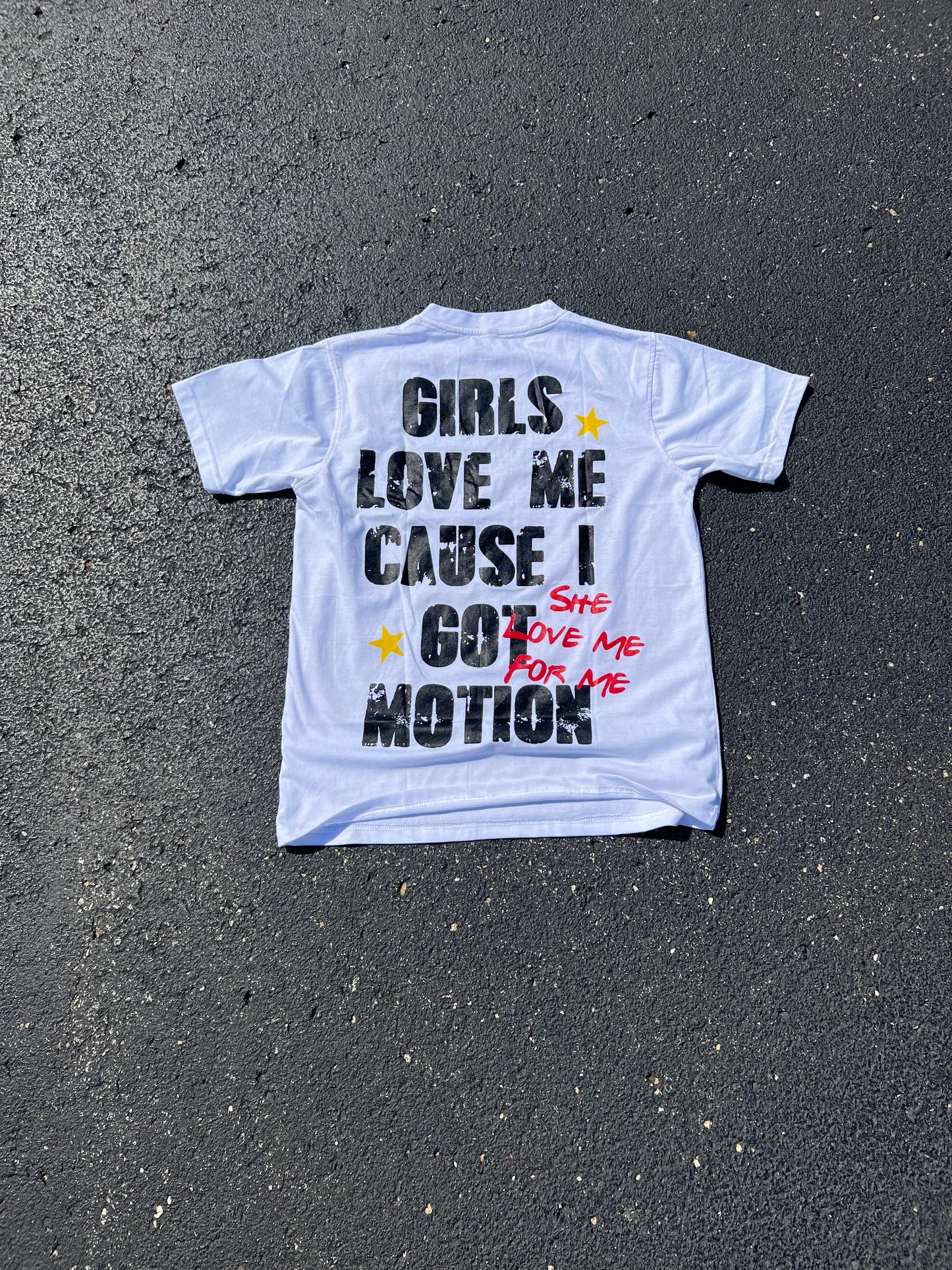 Girls Love Motion Tee (White)