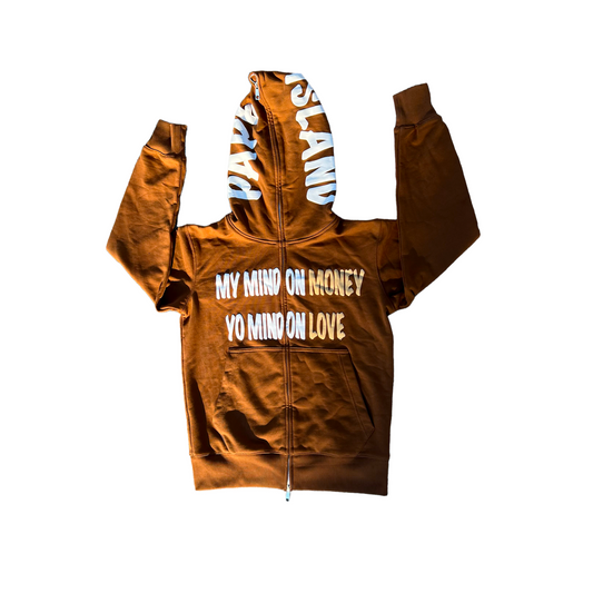 Money Over Love Fullzip (Brown/Cream)